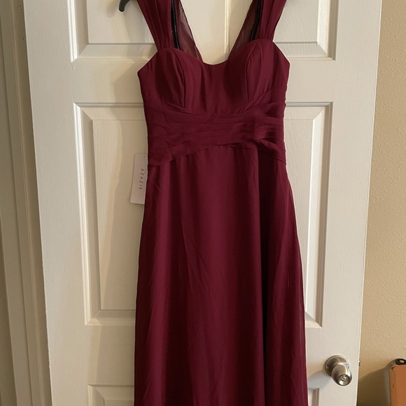 Azazie Becki Cabernet Dress. Never been worn! - Picture 8 of 9